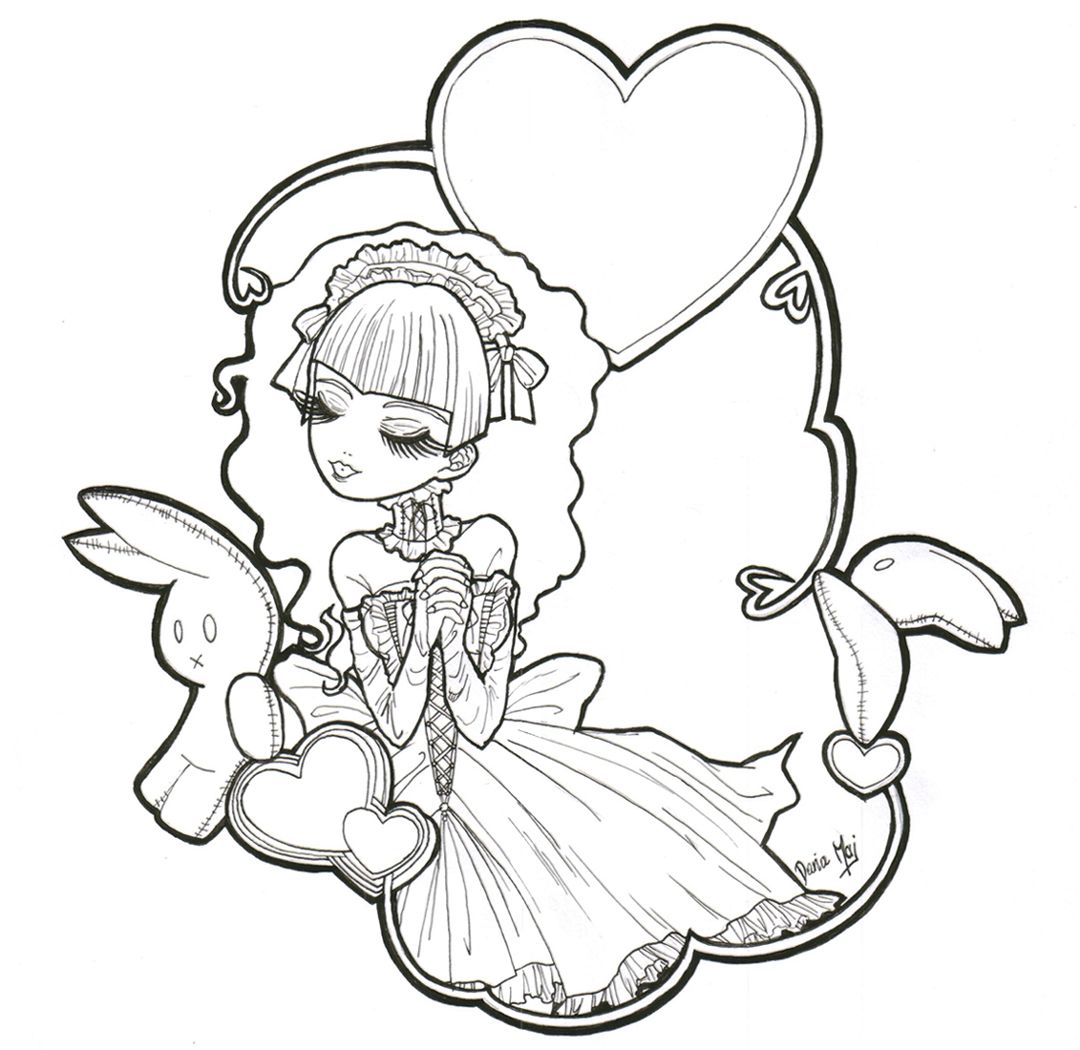1080x1050 Goth Coloring Pages Gothic Anime Coloring Pages Gothic Coloring