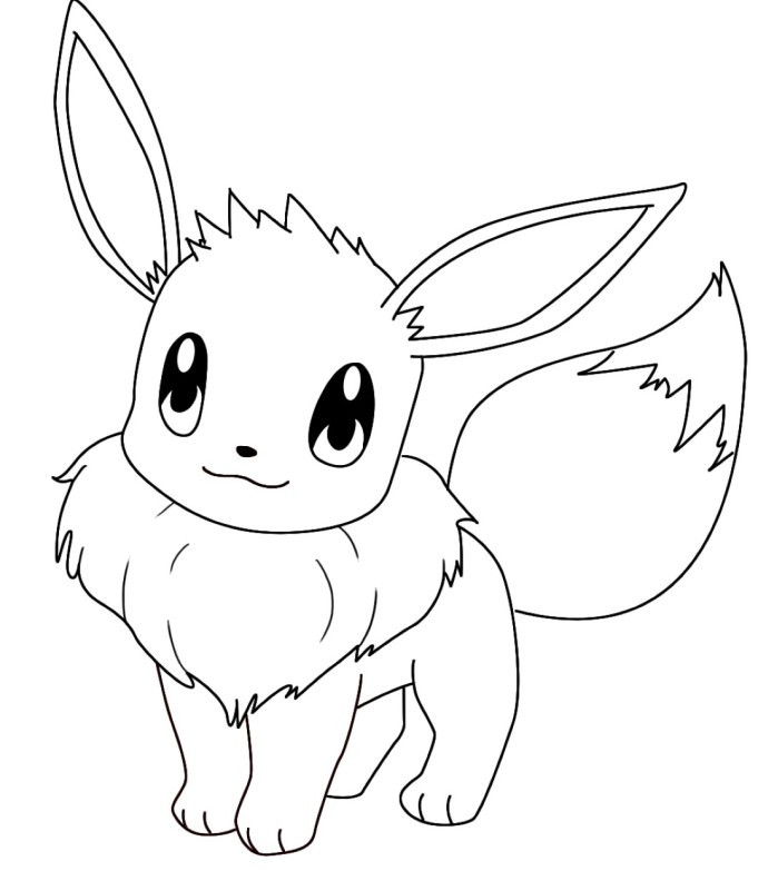 681x783 Eevee Printable Coloring Pages