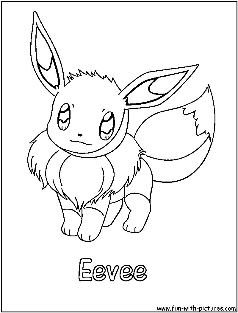800x1050 Eevee Coloring Pages