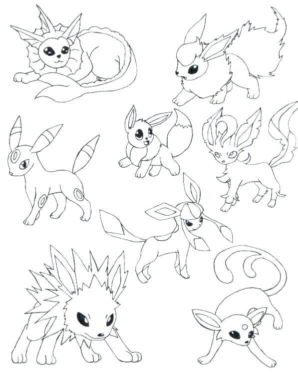 597x749 Eevee Coloring Pages Coloring Pages Coloring Pages X Pixels Eevee
