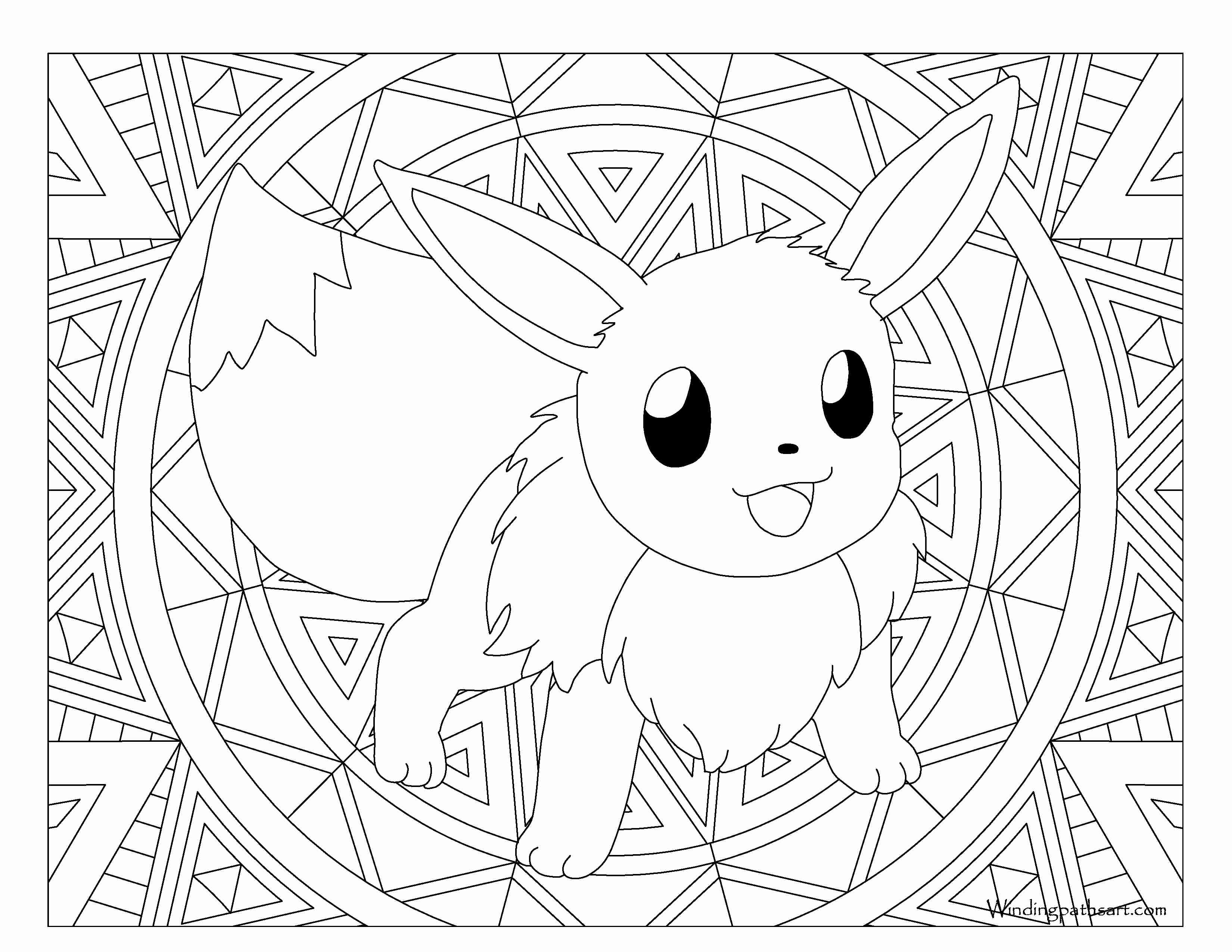 3300x2550 Coloring Pages Pokemon Eevee Evolutions All Extraordinary