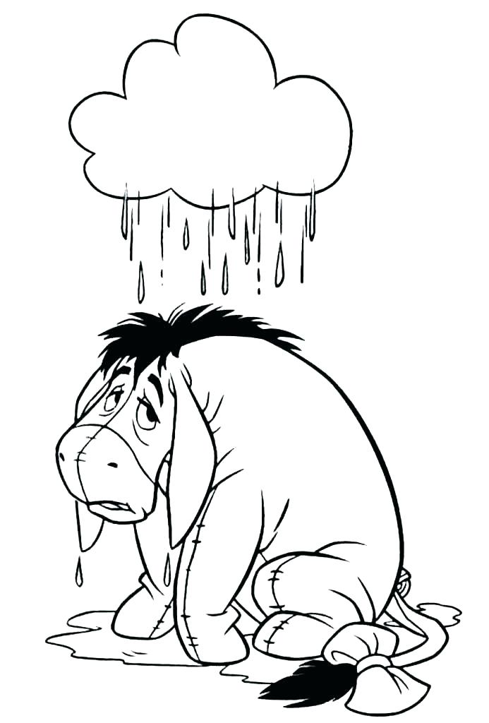 693x1024 Eeyore Coloring Pages Cute Cartoon Friends Pooh Tiger Piglet
