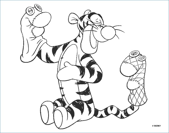 712x560 Piglet As Tiger Disney Halloween Coloring Pages