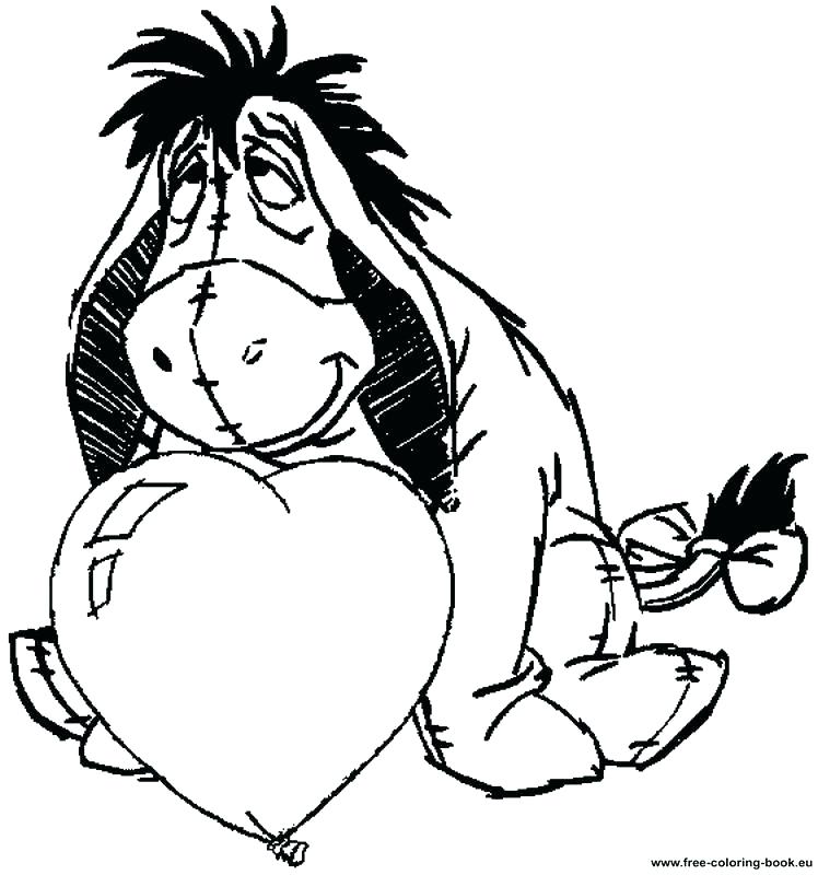 748x800 Eeyore Coloring Pages