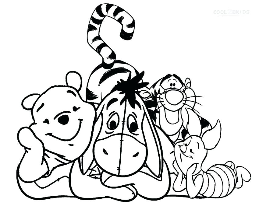 850x677 Eeyore Coloring Page For Kids Piglet The Pooh Color Page Coloring