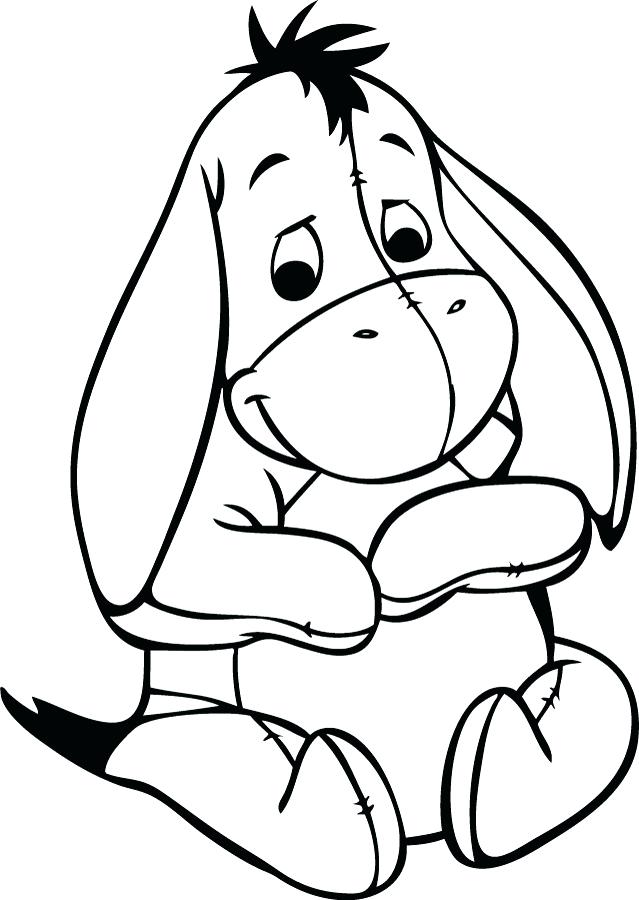 639x900 Cute Eeyore Coloring Pages