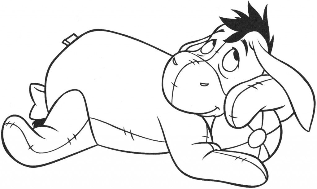 1024x610 Free Printable Eeyore Coloring Pages For Kids Eeyore, Disney