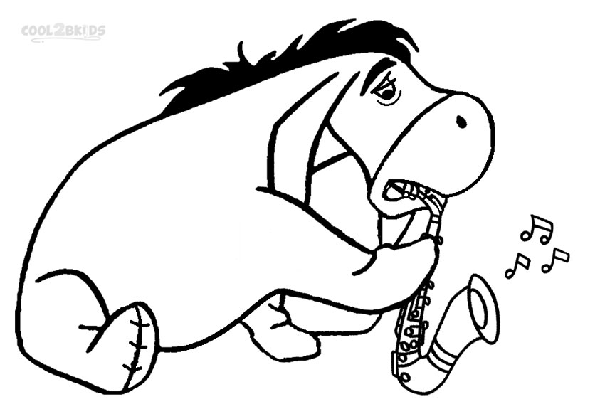 850x582 Printable Eeyore Coloring Pages For Kids