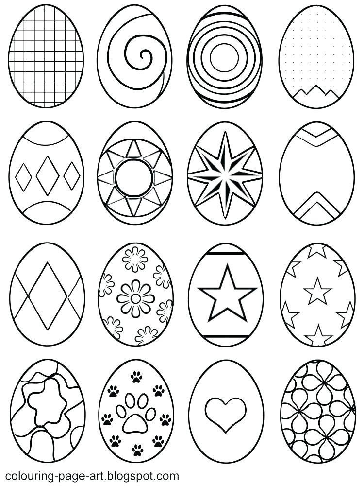 750x1000 Egg Coloring Page