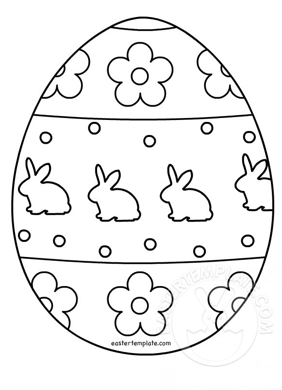 581x803 Easter Egg Colouring Page Easter Template