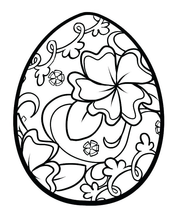 600x743 Egg Coloring Pages Egg And Crafts Coloring Page Easter Egg Blank