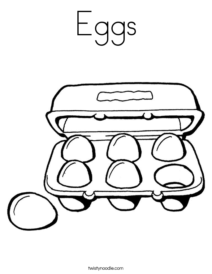 685x886 Eggs Coloring Page