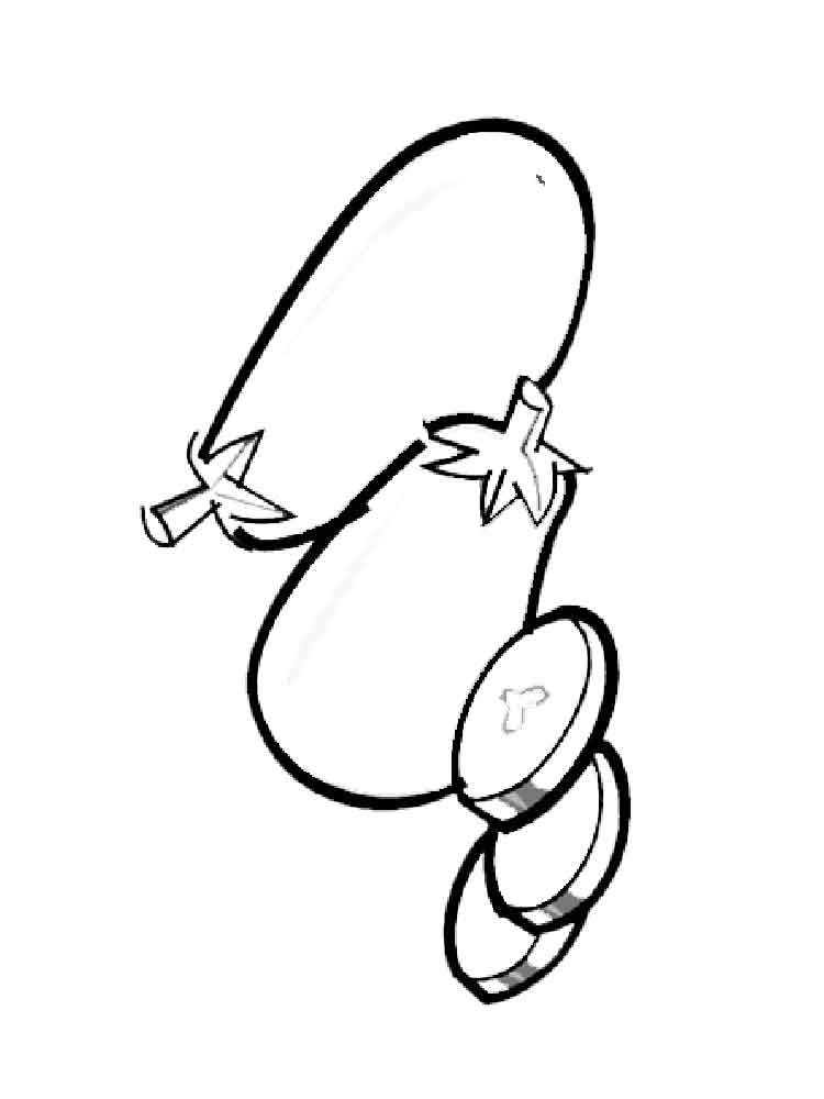 750x1000 Eggplant Coloring Pages Download And Print Eggplant Coloring Pages