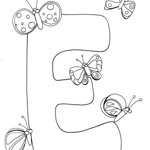 300x300 Preschool Learning Letter E For Eggplant Coloring Page Best