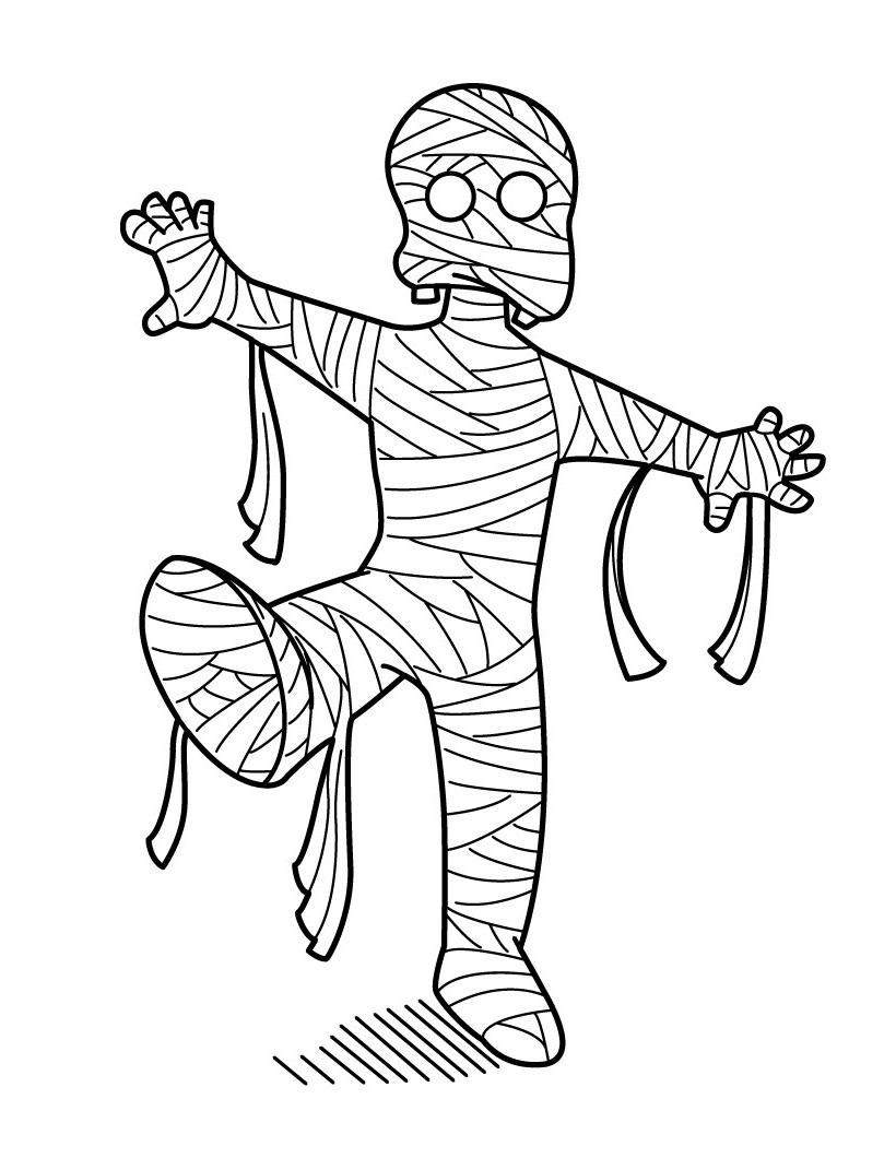 820x1060 Egyptian Mummy Coloring Pages