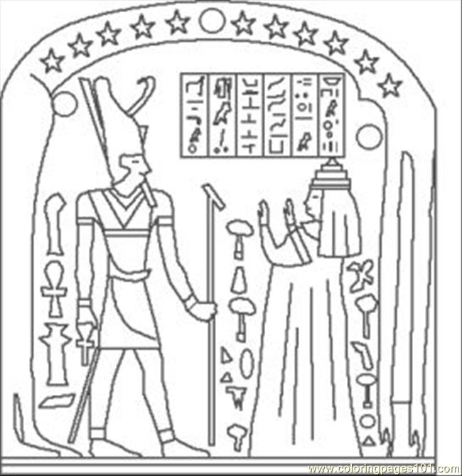 650x669 E Egypt Coloring Pages Med Coloring Page