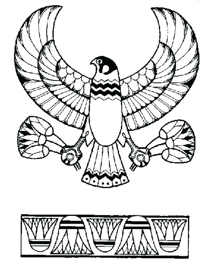 700x867 Egyptian Coloring Pages