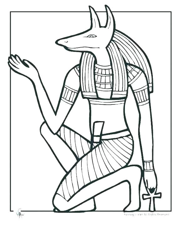 578x748 Ancient Egyptian Coloring Pages S S Ancient Egypt Gods Coloring
