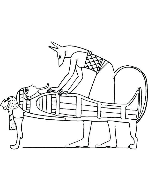 612x792 Egyptian Mummy Coloring Pages