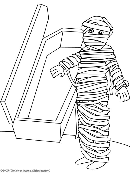 540x720 Egyptian Mummy Coloring Pages For Kids