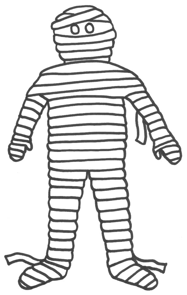 600x947 Mummy Coloring Pages
