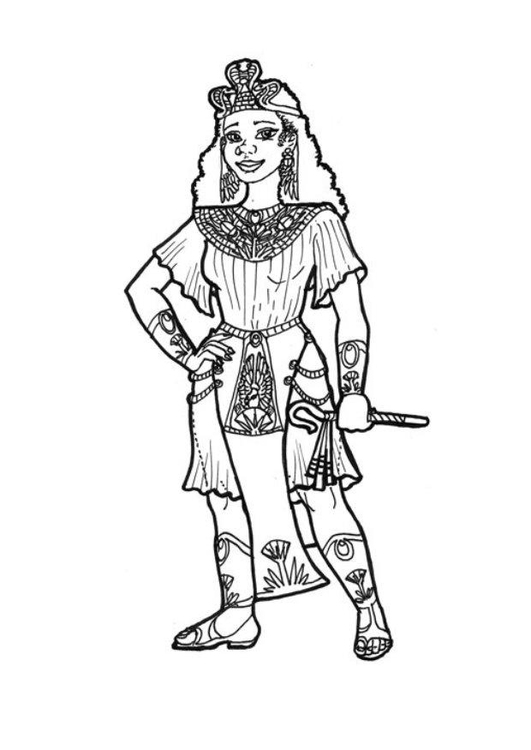531x750 Coloring Page Egyptian Princess