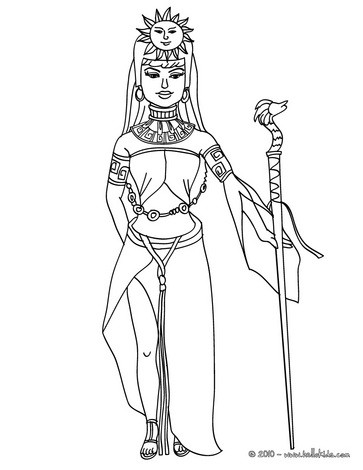 363x470 Egyptian Princess Coloring Pages