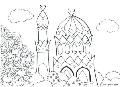 413x300 Eid Coloring Pages Colouring Card Eid Mubarak Printable Coloring