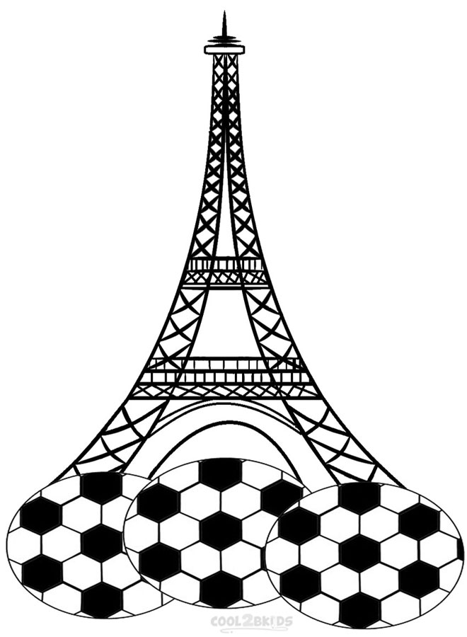 660x900 Printable Eiffel Tower Coloring Pages For Kids