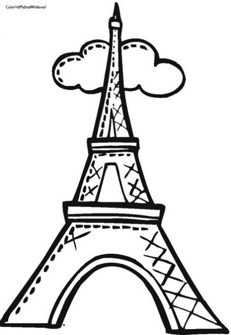 470x681 Eiffel Tower Coloring Pages Coloring Pages For Kids
