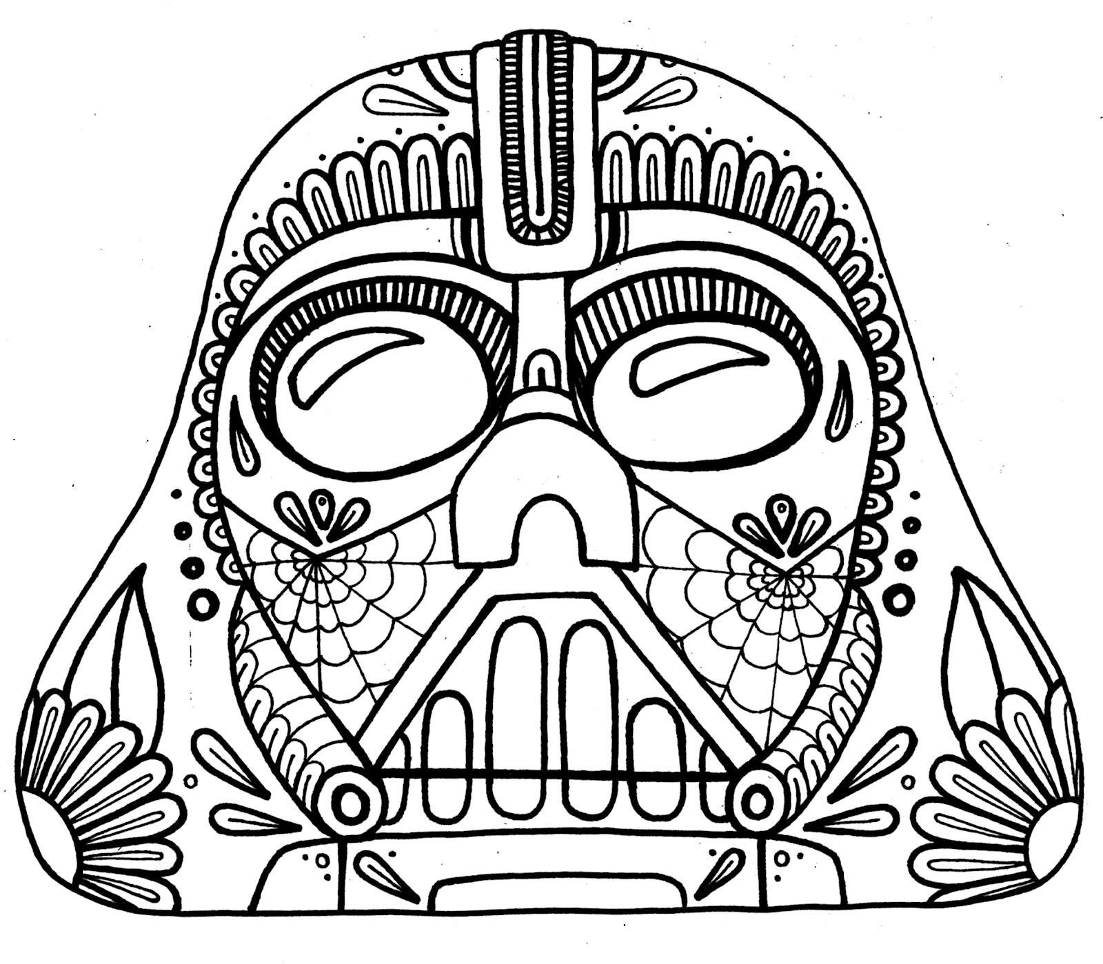 1600x1399 Sugar Skull Coloring Page Dia De Los Muertos Pages