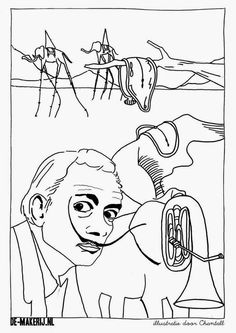 236x333 Salvador Dali Coloring Pages Clocks Salvador