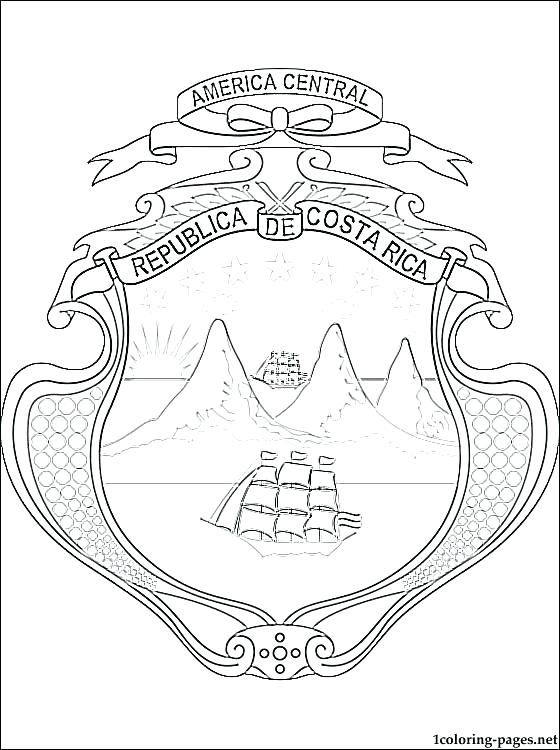 560x750 El Salvador Flag Coloring Page