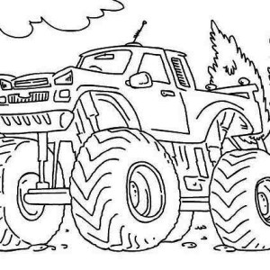 300x300 Monster Truck El Toro Loco Coloring Page Monster Truck El Toro