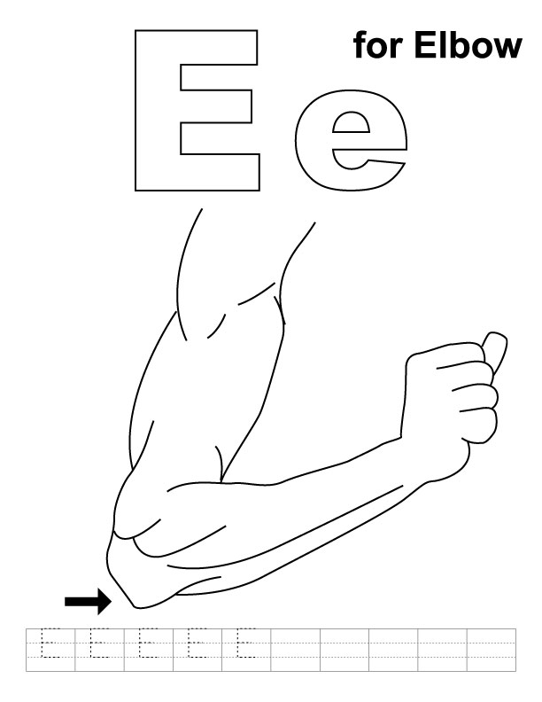 612x792 Elbow Coloring Pages