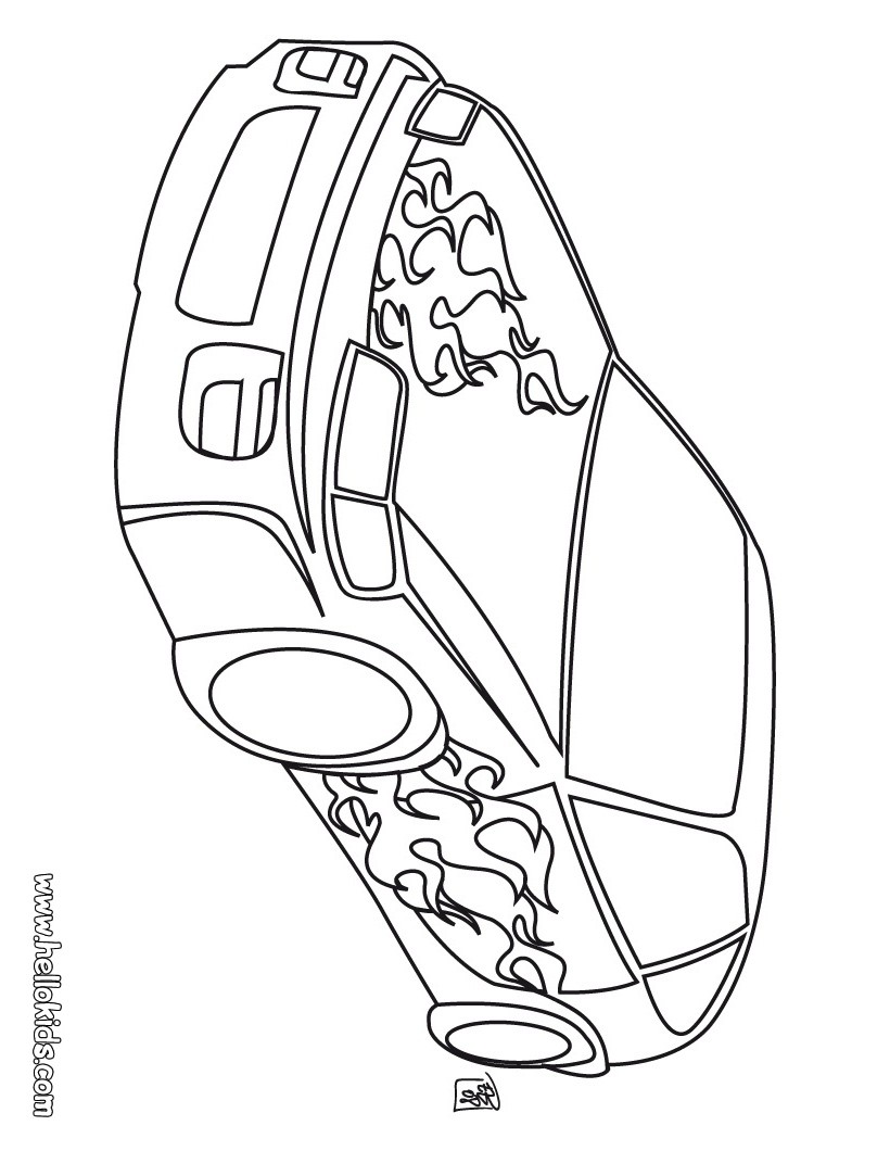 820x1060 Car Coloring Pages