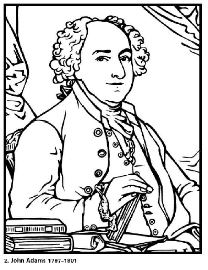 662x861 Free Coloring Pages For Kids John Adams Our President Click
