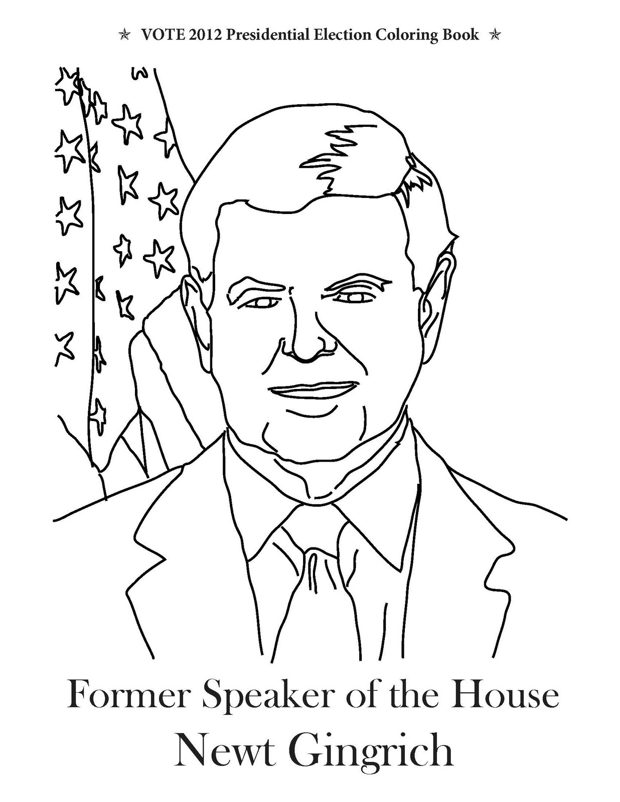 1236x1600 Vote Presidential Election Coloring Book December