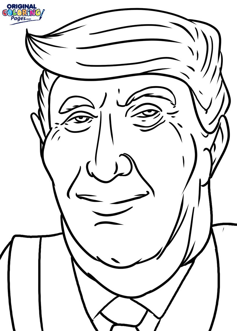 815x1138 Donald Trump Coloring Page Coloring Pages Original Coloring Pages