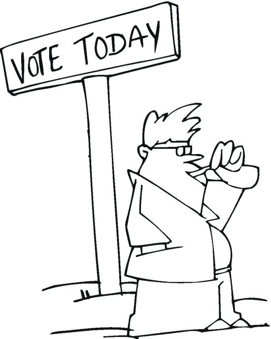 550x688 Free Election Day Coloring Sheets Best Pages Images