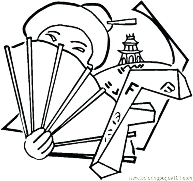 650x609 Fan Coloring Pages Hand Fan Colouring Pages