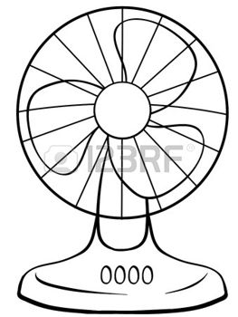 263x350 Electric Fan Clipart Black And White
