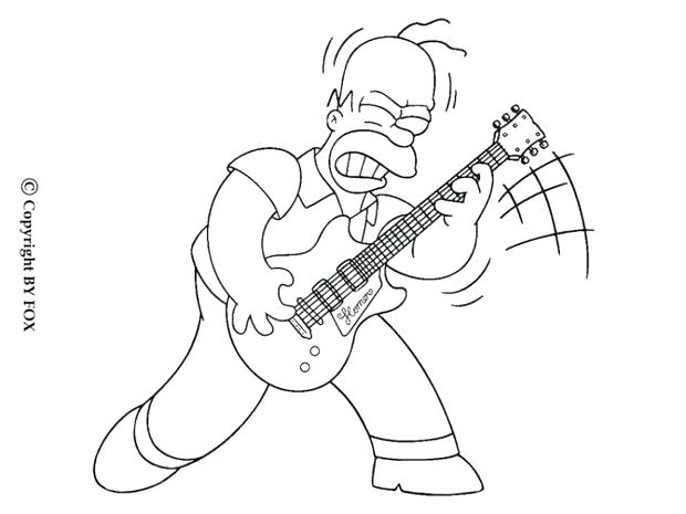 620x465 Electric Guitar Coloring Page Guitar Coloring Pages For Boys