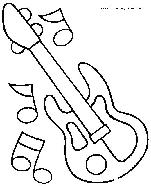520x641 Guitar Coloring Page Guitar Coloring Pages String Guitar