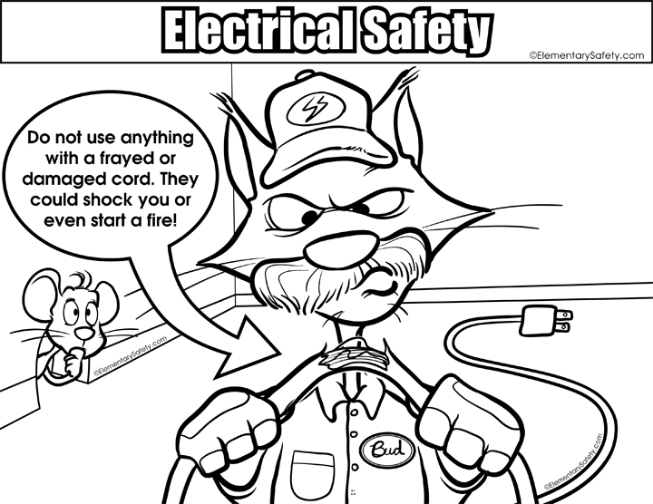720x556 Electrical Safety Coloring Pages Coloring Electrical Safety