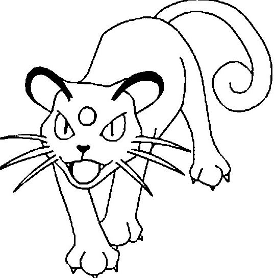 539x544 Electrike Pokemon Coloring Page