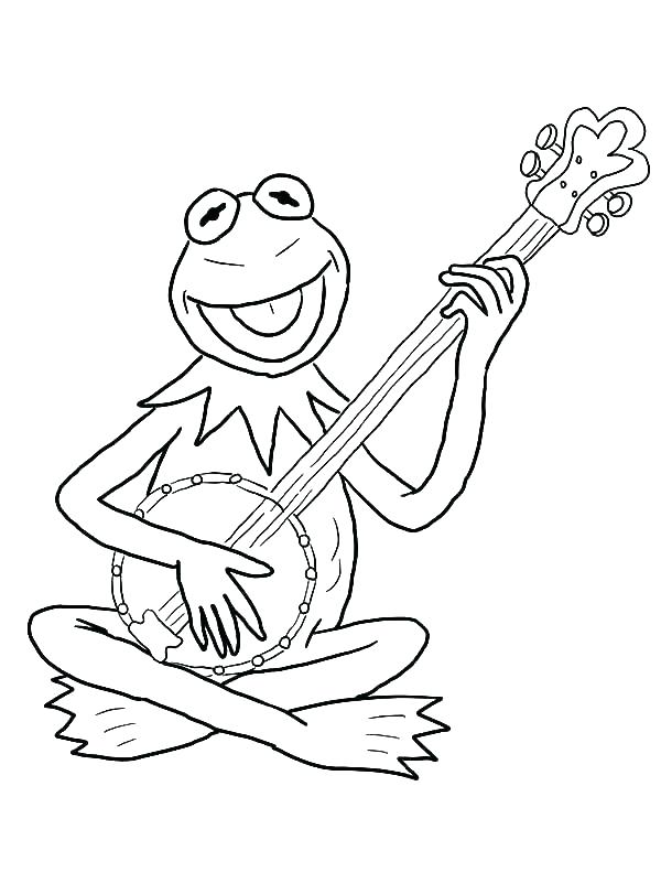 600x811 Guitar Coloring Sheets