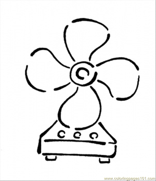 650x753 Coloring Pages Of Electric Fan