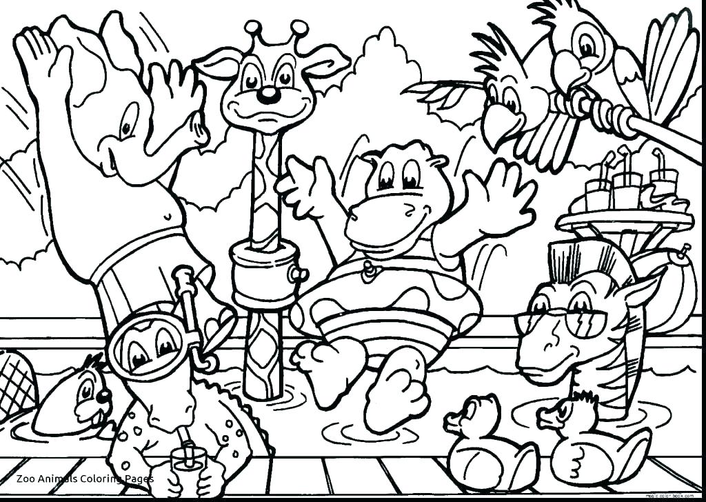 1024x728 Coloring Page Animals