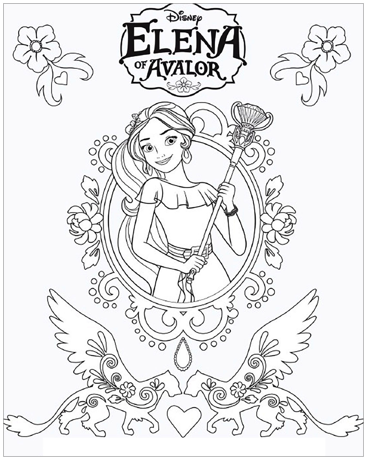 1514x1894 Elena Avalor To Color For Children